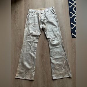 Gallery Dept. Metallic Flare Denim Jeans